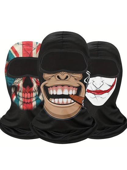 Balaclava Face Mask Clown Ghost Skull Mask, Breathable Windproof